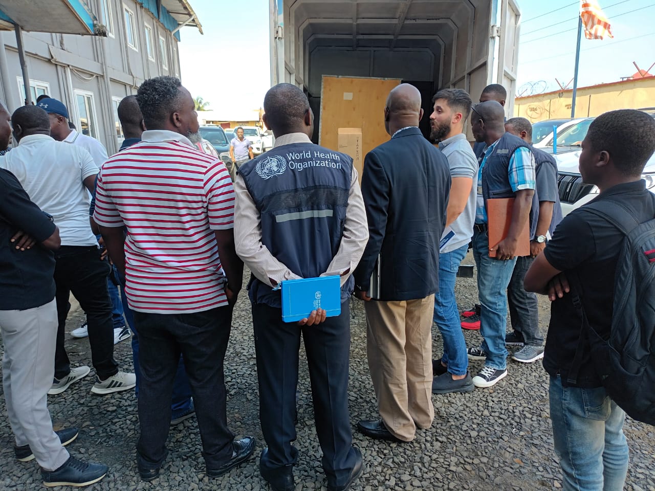 Team of WHO and MOH Staffs receive Genomic Sequencing Machines at the National Reference Lab