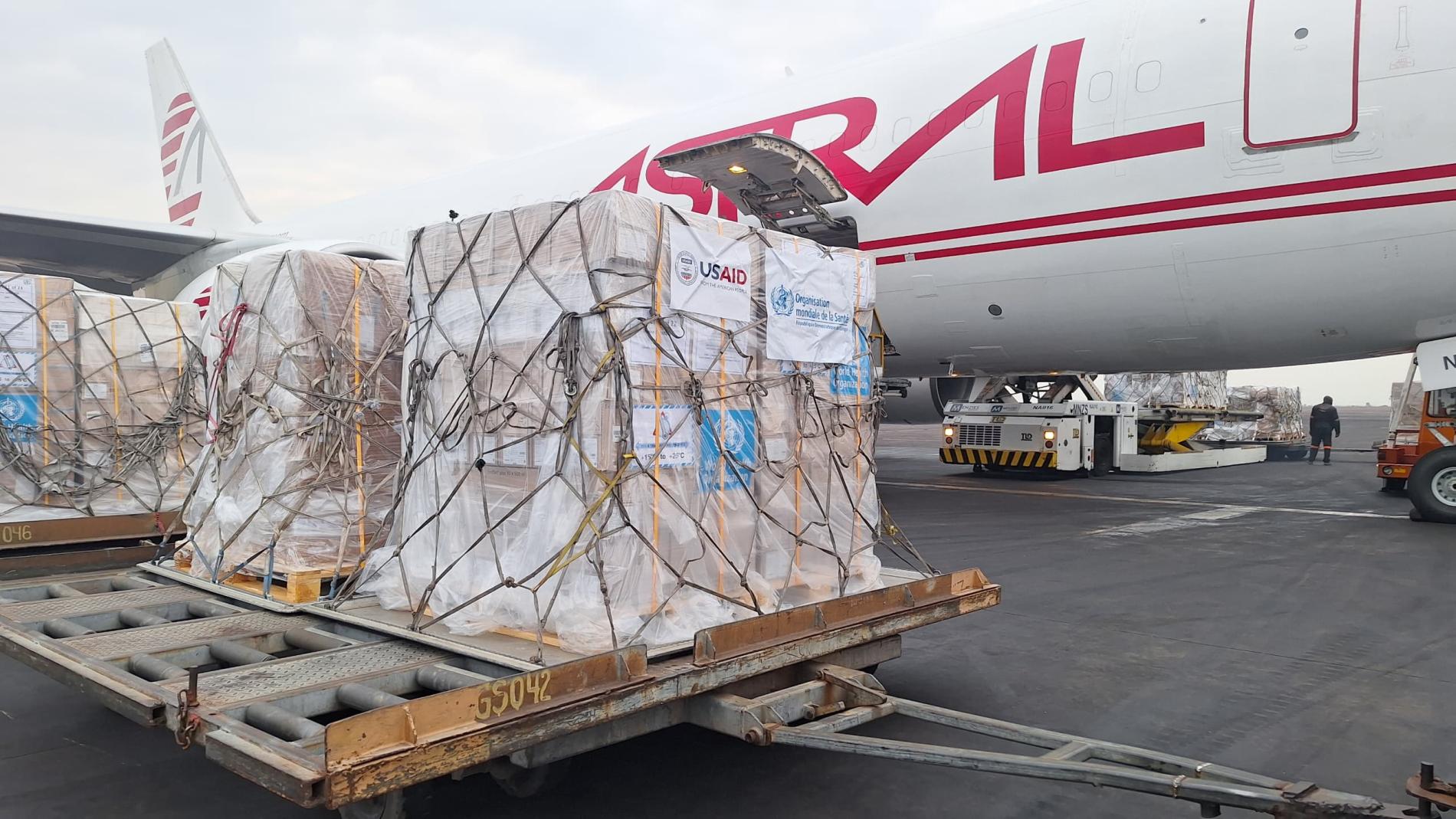 WHO delivers 33.5 metric tonnes of medical supplies to the Democratic Republic of the Congo