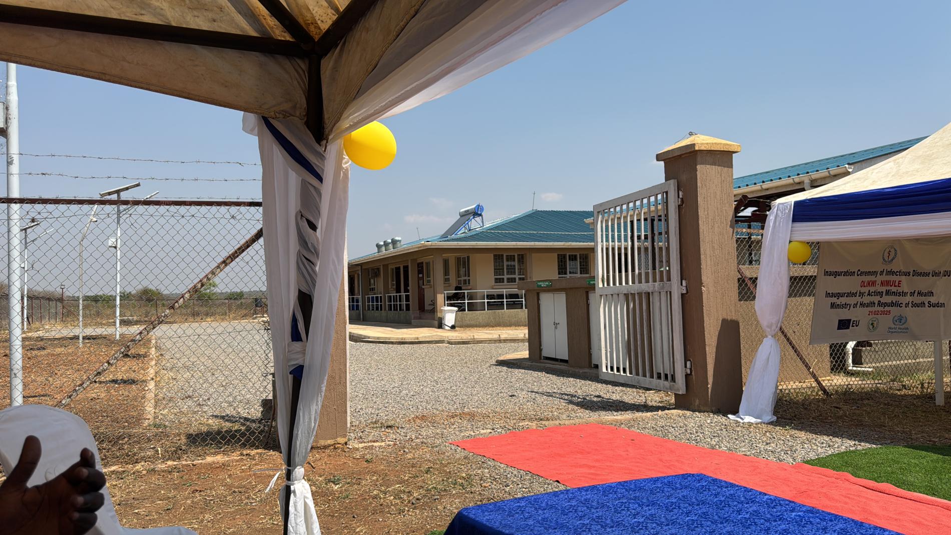 Ministry of Health with Support from WHO reactivates the Infectious Disease Unit (IDU) In Nimule to enhance cross border public health security in South Sudan