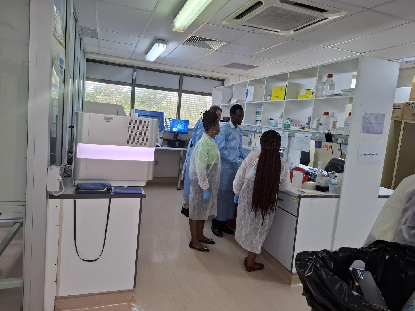 HIV testing lab