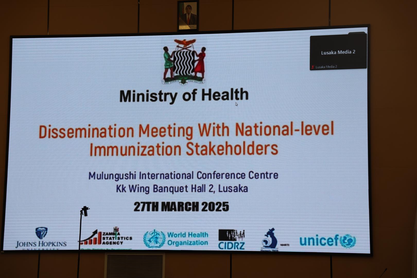 Measles Rubella Post-Campaign Coverage Survey Dissemination