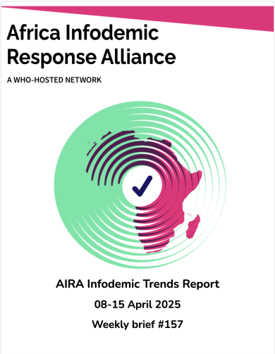 AIRA Infodemic Trends Report 08-15 April 2025  