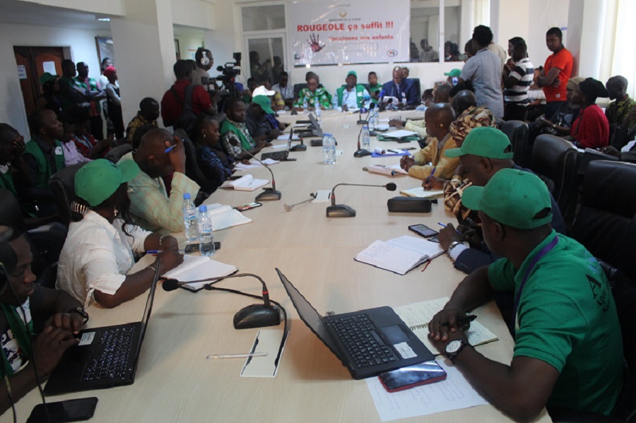 Information et sensibilisation des journalistes sur la rougeole