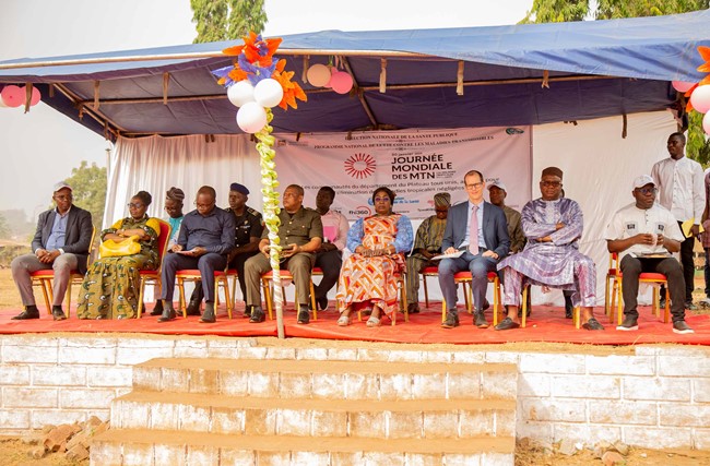 Les partenaires notamment l'OMS, l'USAID et SpeakUp Africa aux côtés du Gouvernement lors de la célébration de la 5ème Edition de la journée mondiale de lutte contre les MTN: