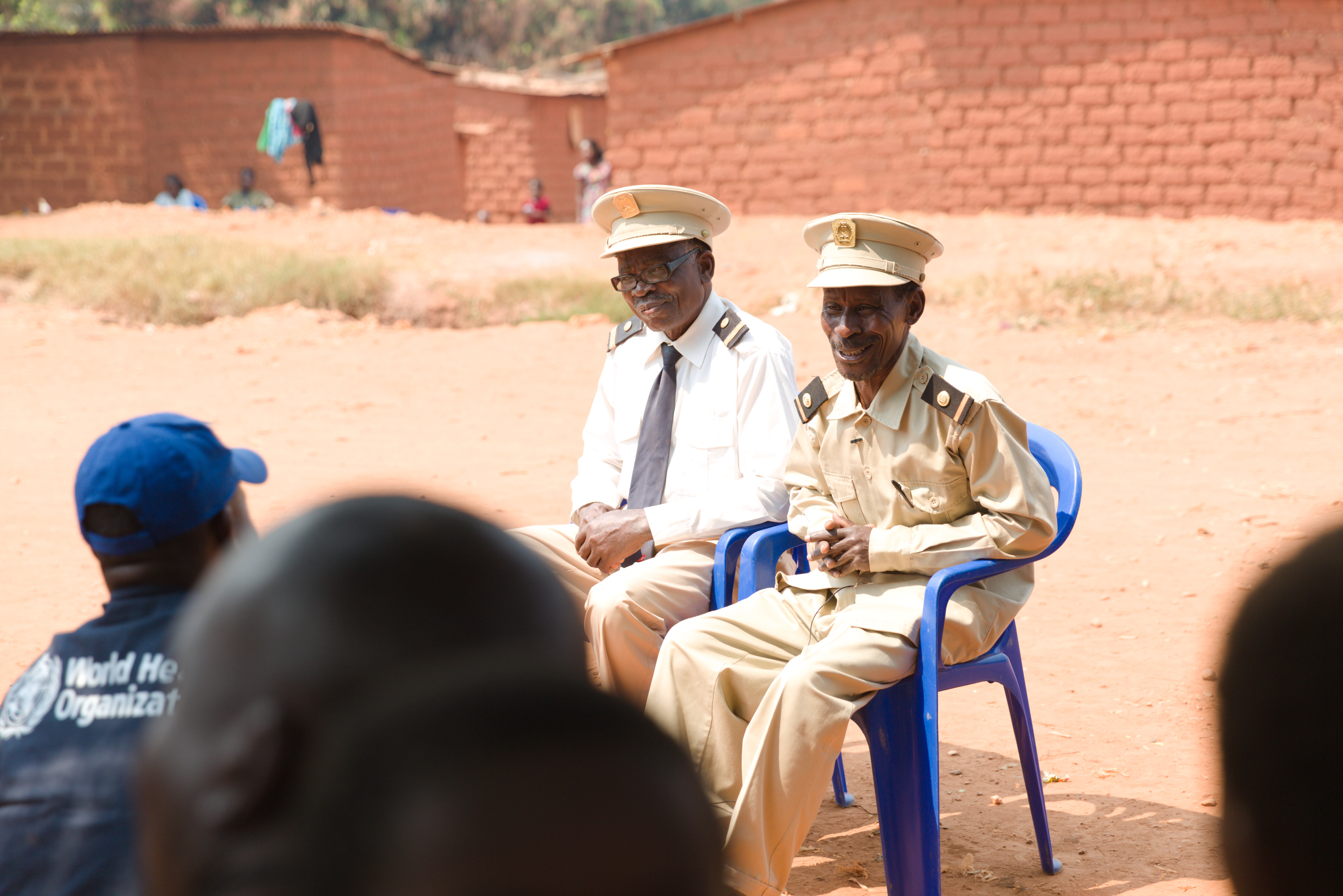 WHO Team collecting information on health in the communities