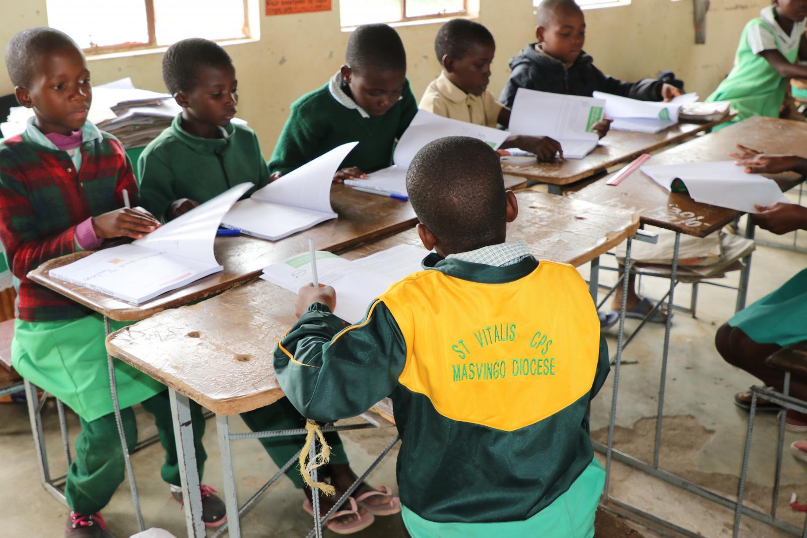children in a classroom