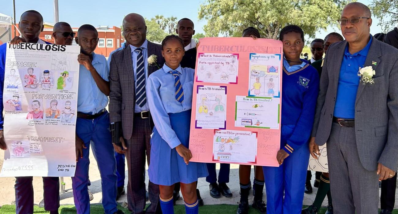 Omusati region learners showcase educational posters on Tuberculosis awareness