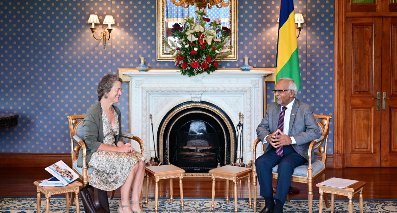 WHO Representative discussed national health priorities with His Excellency, the President of the Republic of Mauritius 