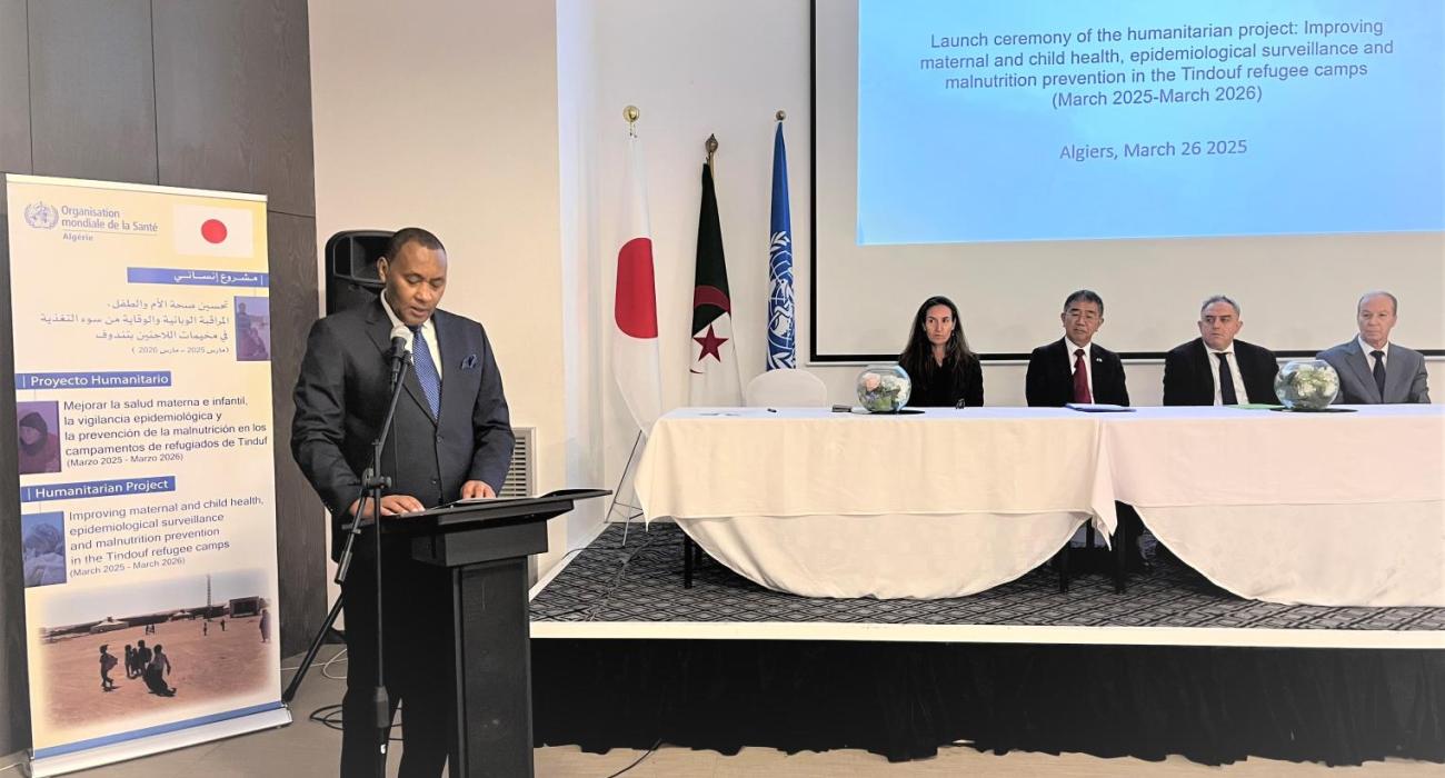 Lancement peojet umanitaire OMS Japon 