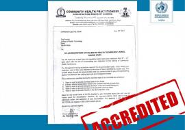 Certificate of accreditation for College of Health Technology, Ningi in Bauchi state