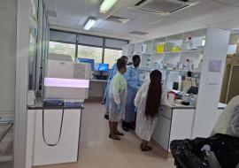 HIV testing lab