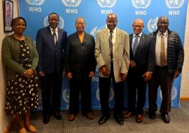 Dignitaries at the polio NCC meeting