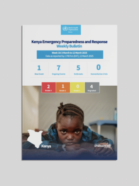 Kenya Health Emergencies Weekly Update | 12 March 2025