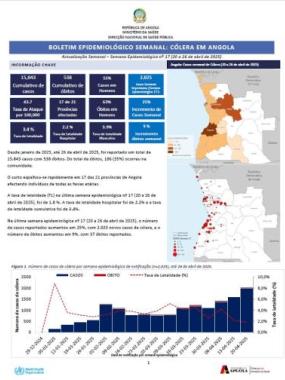Boletim Semanal Colera em Angola - Week 17