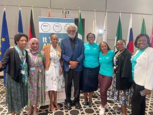 WHO and Unitaid staff together with some officials from the National Department of Health during the Cervical cancer side event in Durban.