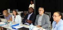 Representante da OMS em Cabo Verde junto com a equipa de facilitadores da OMS