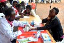 Blood donation services were also available at the commemoration