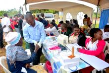 Health services provided at the commemoration