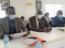 (De gauche à droite) Dr Souleymane ZAN, Conseiller technique sur la Santé sexuelle et Reproductive au bureau pays de l’OMS, Dr Ali Imorou BAH CHABI, Secrétaire Général du Ministère de la Santé, et Venance Richard GANDAHO, Secrétaire Général Adjoint du Ministère de la Santé