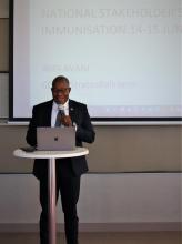 Mr. Ben Nangombe, Executive Director of the Ministry of Health and Social Services 