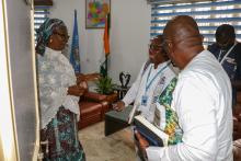 L'équipe des experts dépêchée par AFRO, en visite au bureau pays OMS Côte d'Ivoire