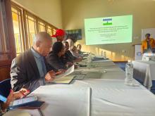 A Principal Secretary from Ministry of Education co-signs Lesothos National Steering Commitee Terms of Reference for the Pandemic Fund