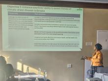 The Pandemic Fund Task team presenting the activity microplan to the National Steering Commitee