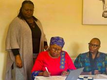 The Principal Secretary for Health co- signs the activity microplan for the Pandemic Fund project