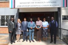 Dr Clement Peter Lasuba presents his credentials