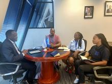 Dr Fabian met IOM medical staff and discussed migrant-inclusive health systems