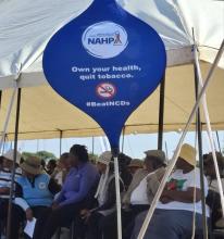 Goodhope community listening to various speakers 