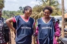 Vaccinators at the mpox vaccine launch
