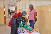 Midwives and nurses during the hands-on EmONC training