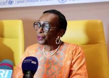 Dr Blanche ANYA, Représentante de l'OMS au Tchad, lors de son allocution