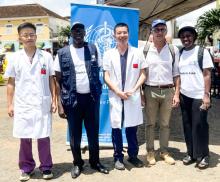 OMS e médicos da cooperação Chinesa presentes na feira