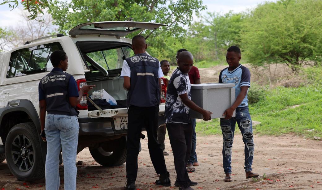 WHO facilitated the deployment of vaccines to all 5 districts; ensuring no one is left behind